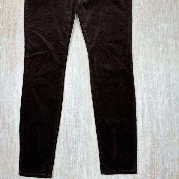 Cabi Ankle Skinny Brown Corduroy High Rise Button Fly Retro Pants 2 Style #4319 - Picture 4 of 14